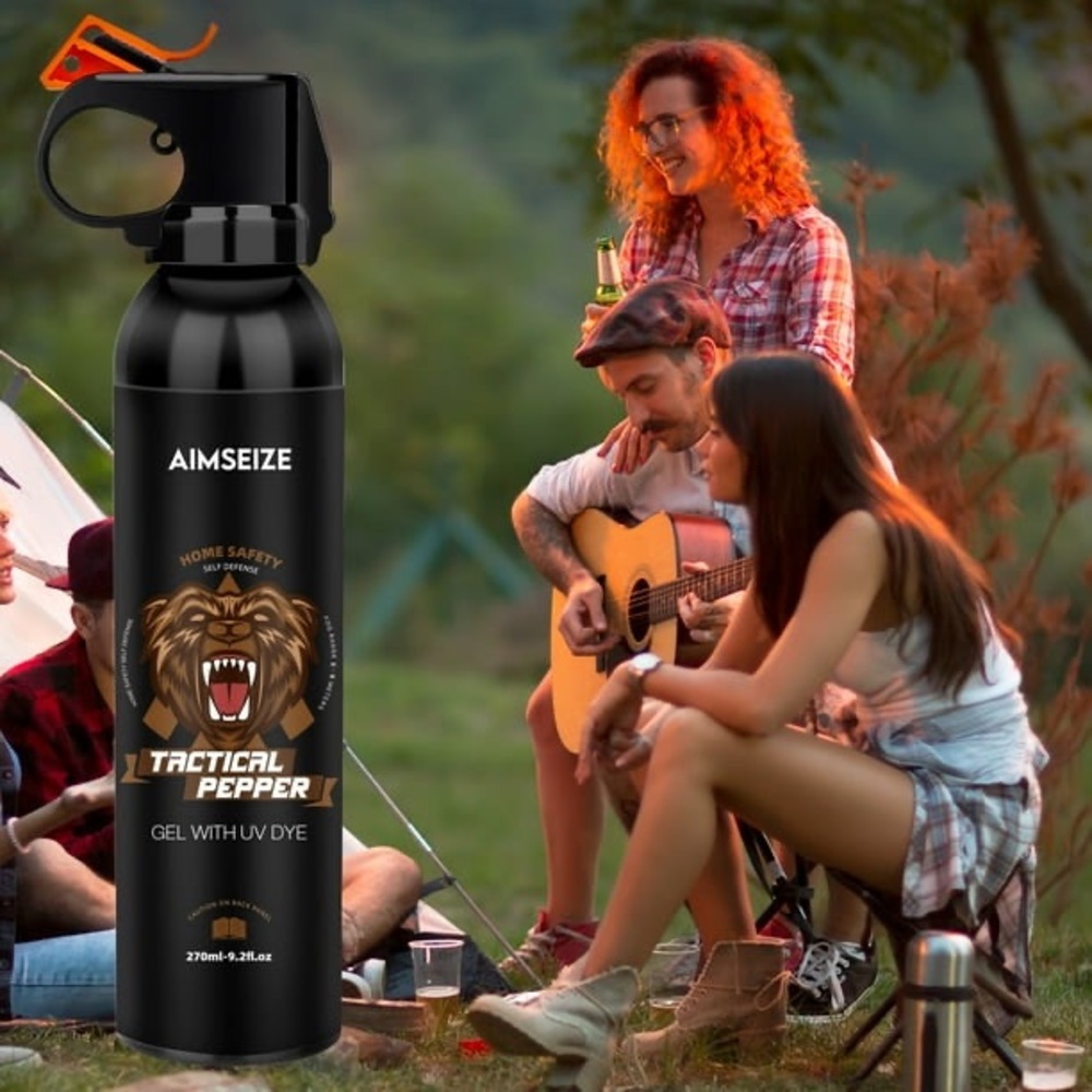 New Aimseize Tactical Pepper Gel with UV Dye - Black - Picture 11 of 14
